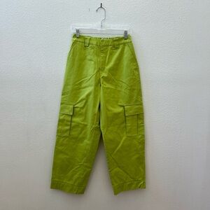I AM GIA green cargo elastic waist pants
